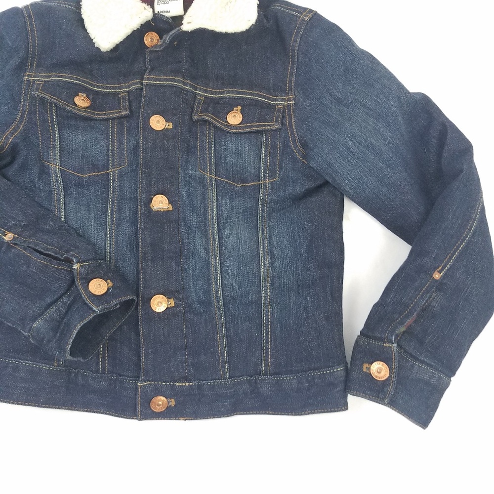 H&M Youth Girls Trucker Jacket Sze 8/ 9 Blue Denim